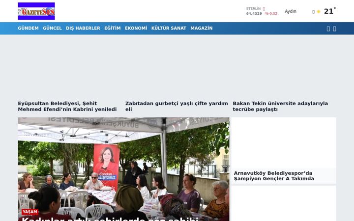 Screenshot of gazeteses.com