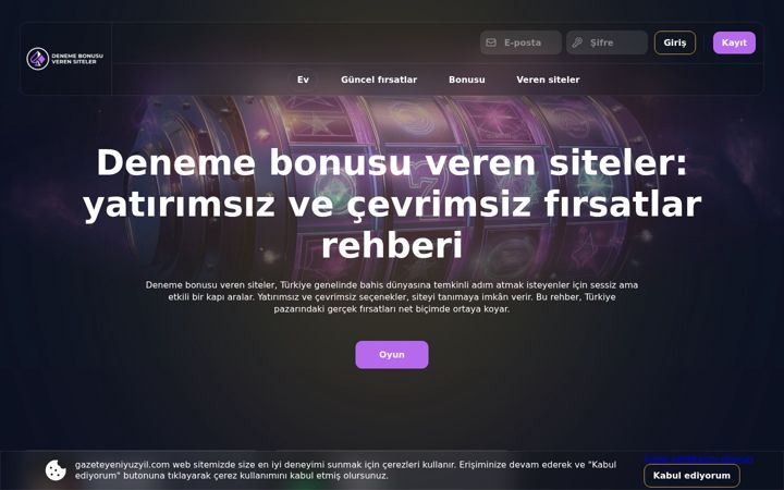 Screenshot of gazeteyeniyuzyil.com