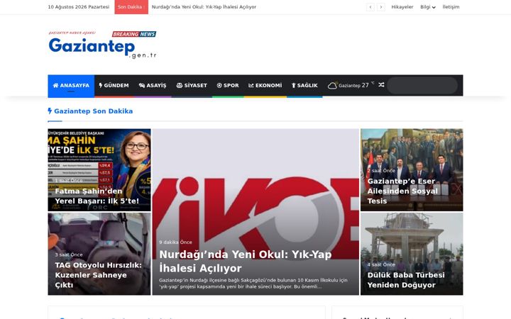 Screenshot of gaziantep.gen.tr