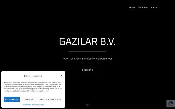 Screenshot of gazilarbv.nl