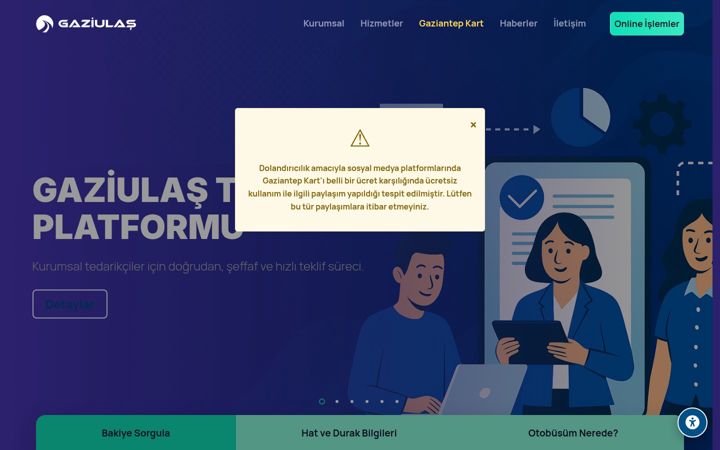 Screenshot of gaziulas.com.tr