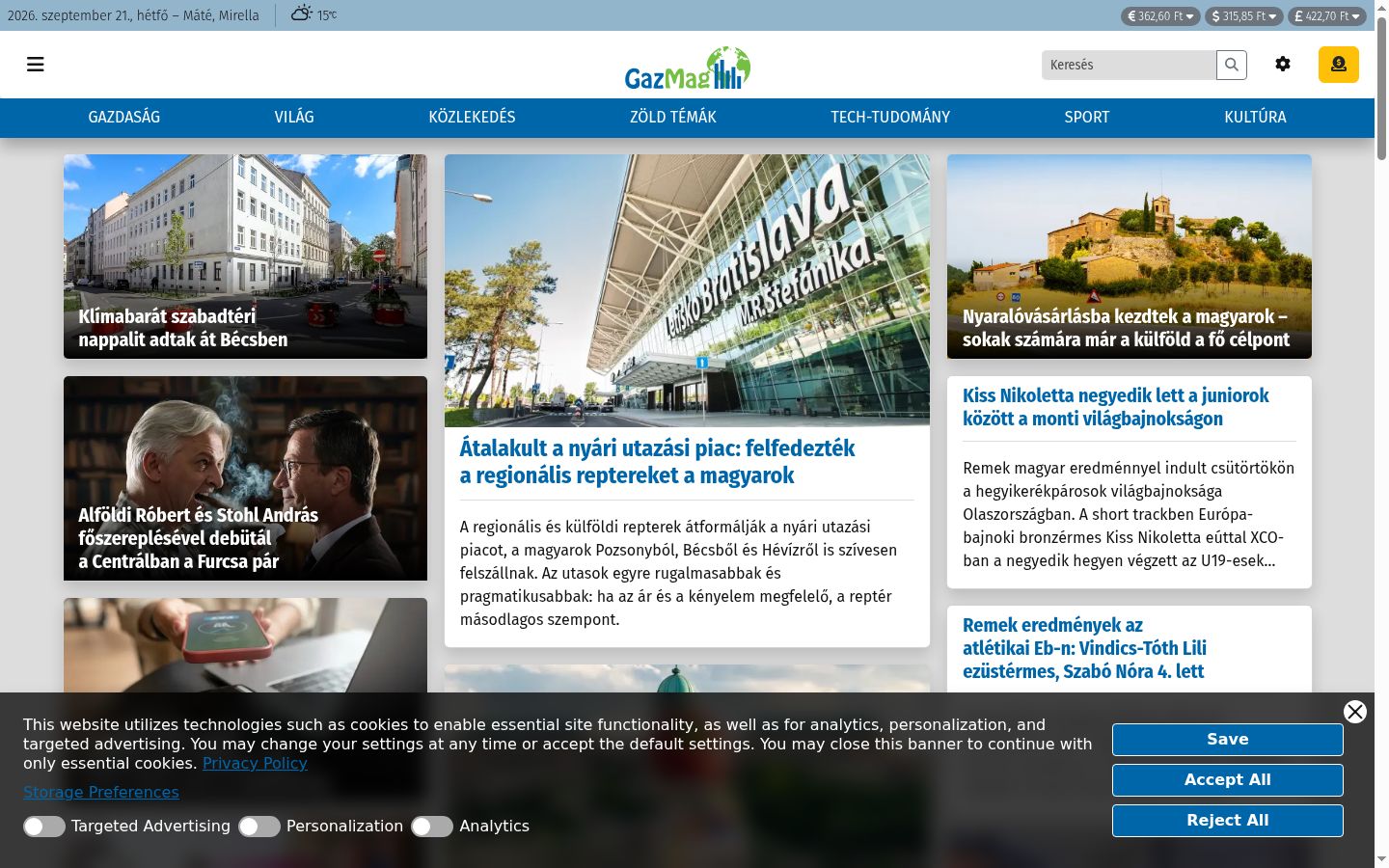 Snímka obrazovky banera súhlasu zobrazeného pred akoukoľvek interakciou