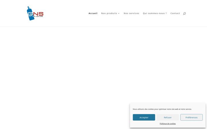 Screenshot of gaznordservices.com