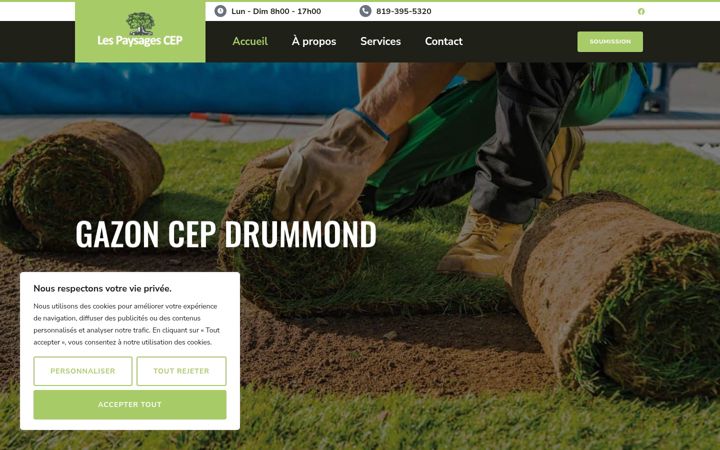 Screenshot of gazoncepdrummond.com