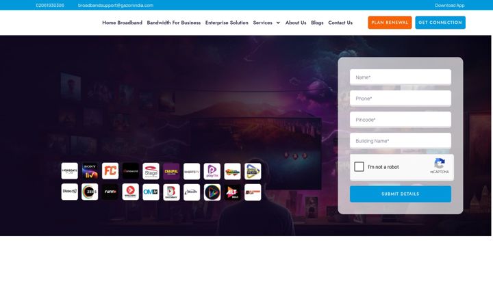 Screenshot of gazonindia.com