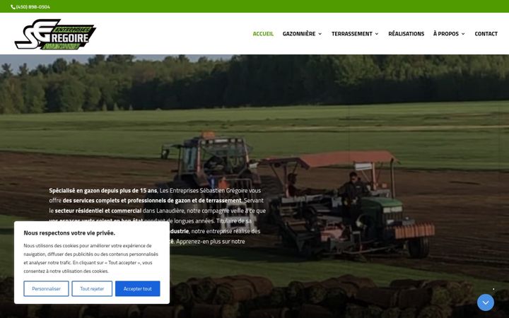Screenshot of gazonnieregregoire.com