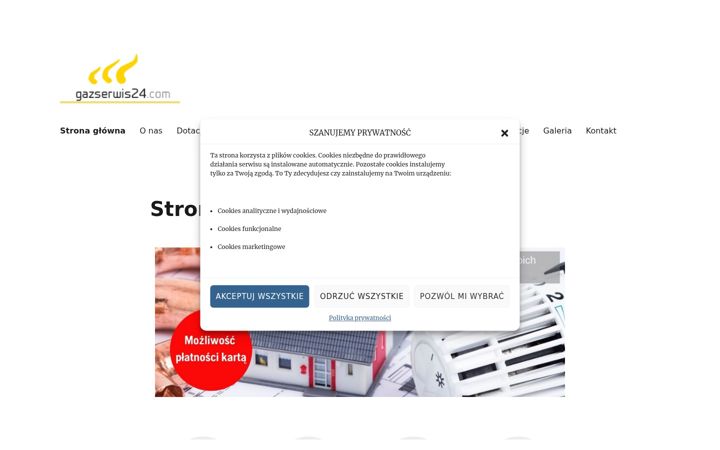 Screenshot of gazserwis24.com