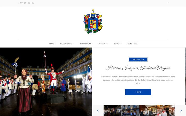 Screenshot of gaztelubide.org
