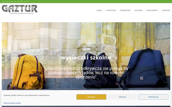 Screenshot of gaztur.pl