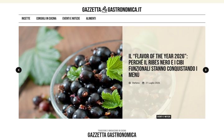 Screenshot of gazzettagastronomica.it