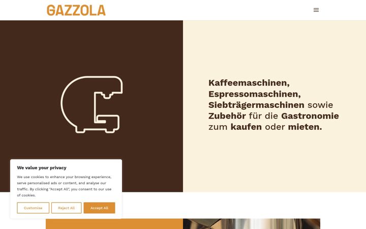 Screenshot of gazzola.de