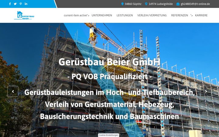 Screenshot of gb-beier.de