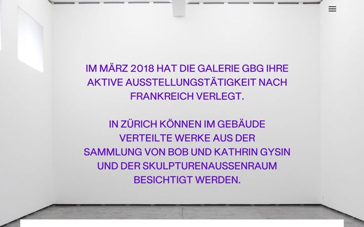 Captură de ecran a gbg-galerie.ch