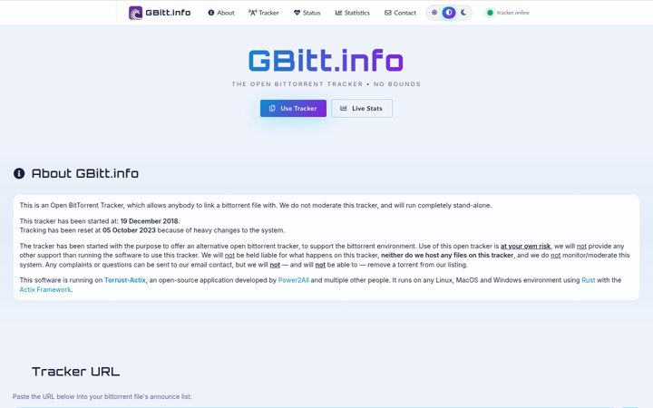 Screenshot of gbitt.info