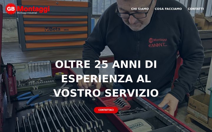 Screenshot ta' gbmontaggi.com