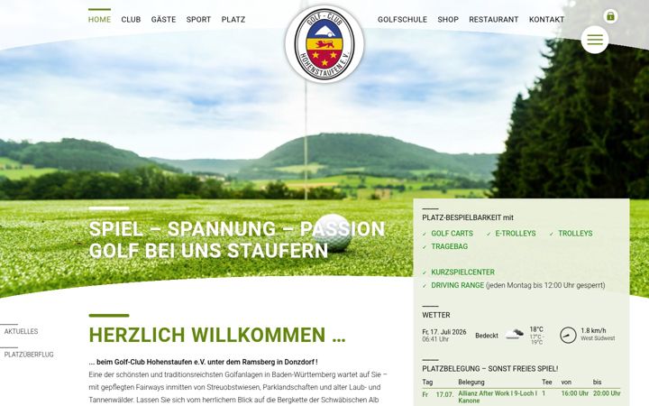 Screenshot of gc-hohenstaufen.de
