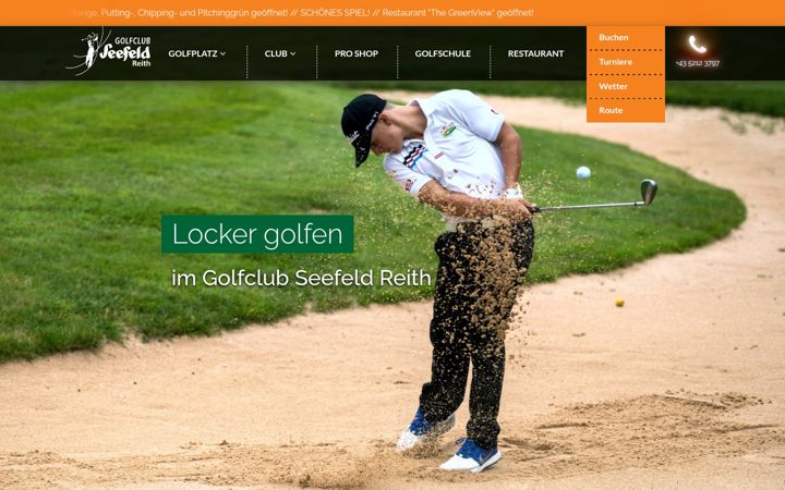 Skærmbillede af gc-seefeld-reith.at