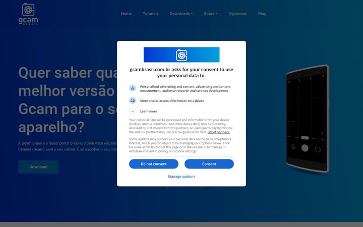 Screenshot of gcambrasil.com.br
