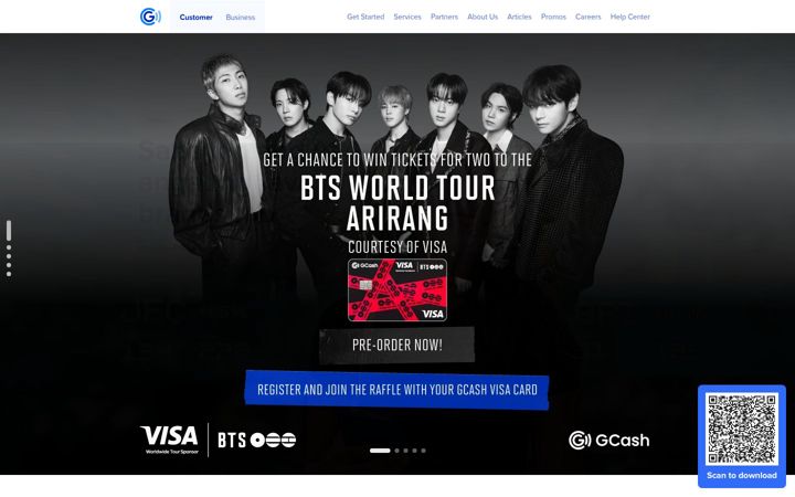Screenshot di gcash.com