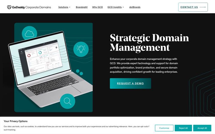 Screenshot von gcd.com