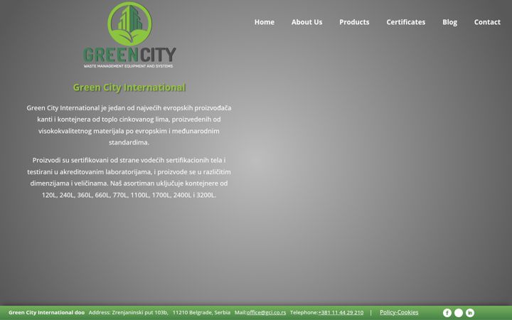 Screenshot of gci.co.rs