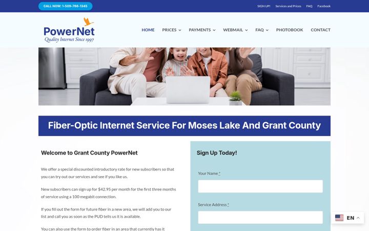 Ekrānuzņēmums no gcpower.net