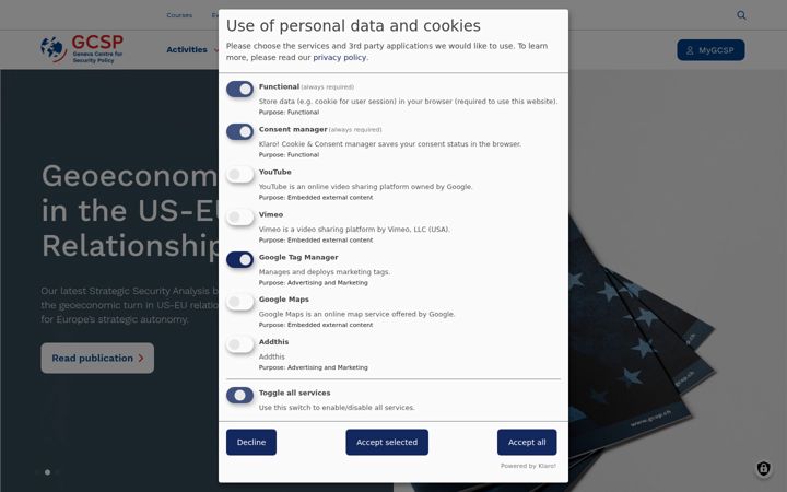 Screenshot of gcsp.ch