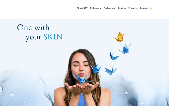 Screenshot of gct-derma.com