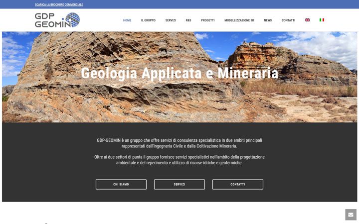 Screenshot of gdpgeomin.it