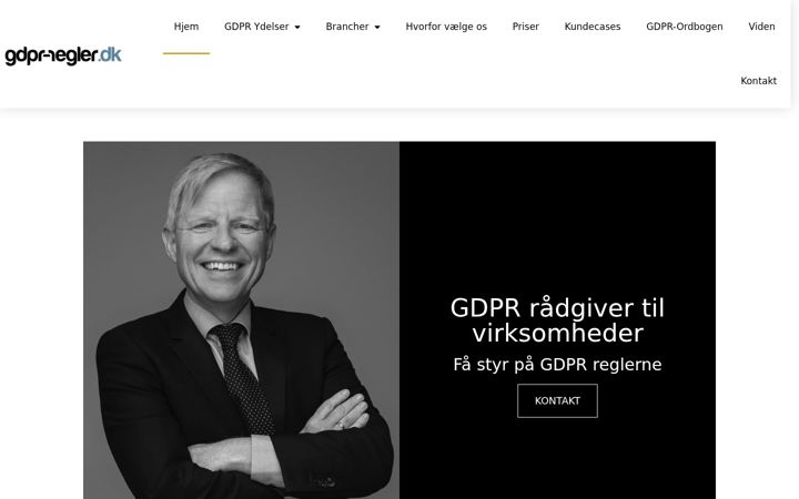 Screenshot di gdpr-regler.dk