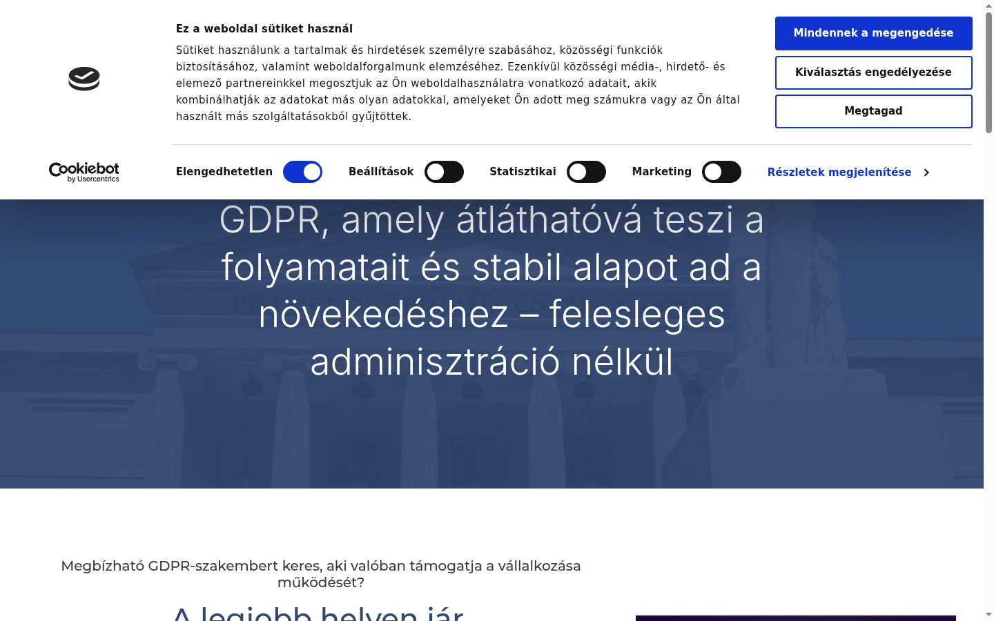 Snímka obrazovky banera súhlasu zobrazeného pred akoukoľvek interakciou