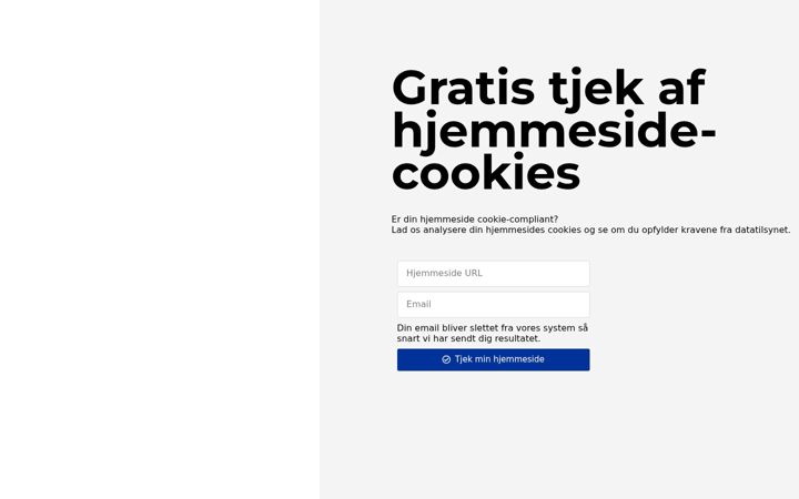 Screenshot of gdprcookie.dk