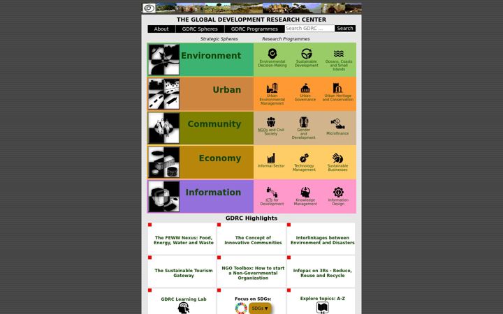Screenshot of gdrc.org