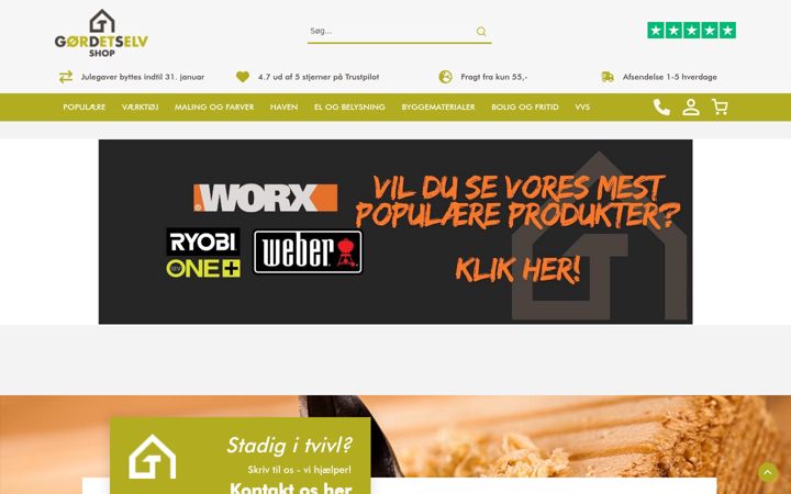 Screenshot di gds-shop.dk