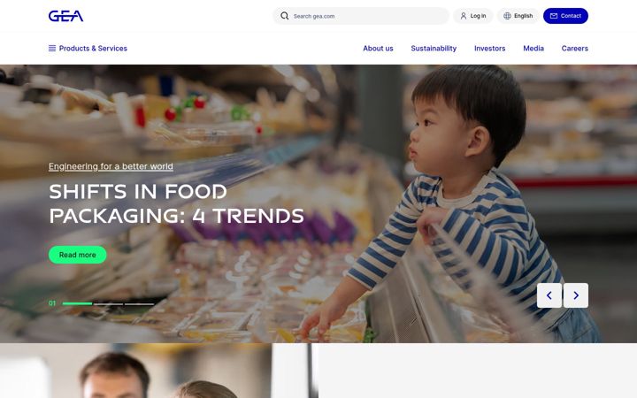 Screenshot ta' gea.com