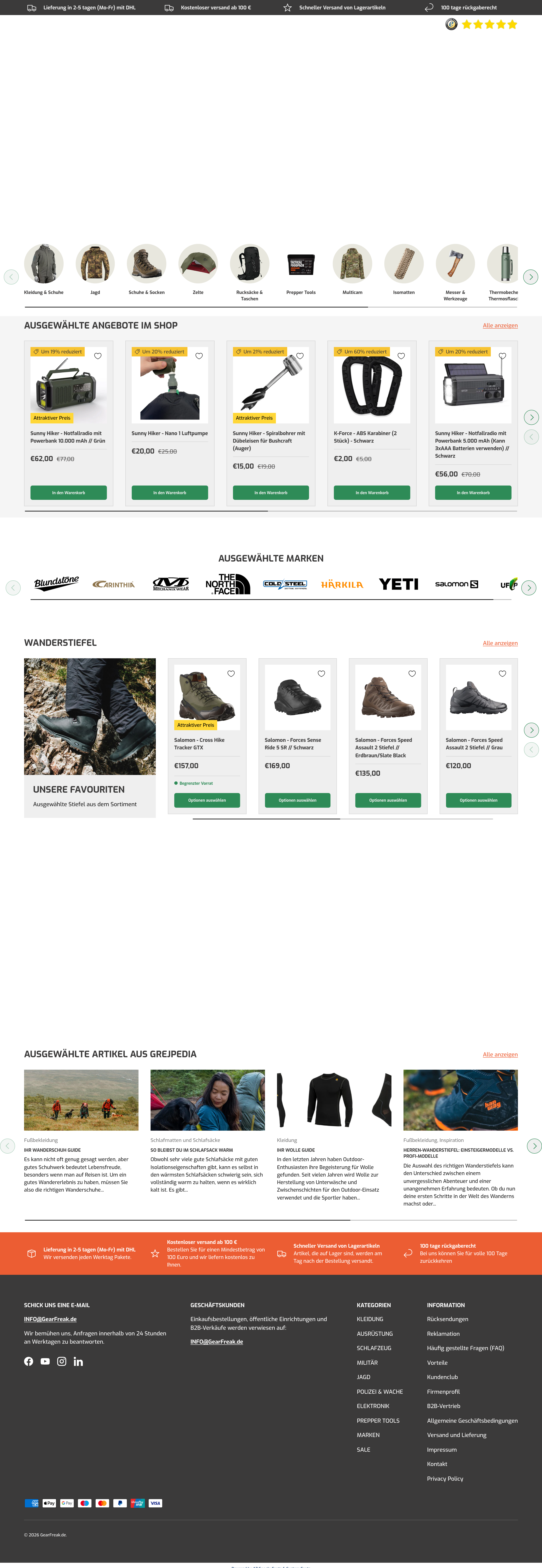 Screenshot of gearfreak.de