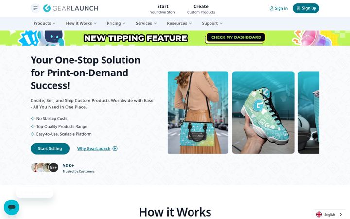 Screenshot of gearlaunch.com