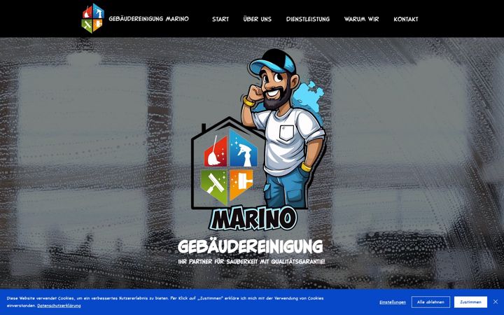 Screenshot von gebaeudereinigung-marino.de