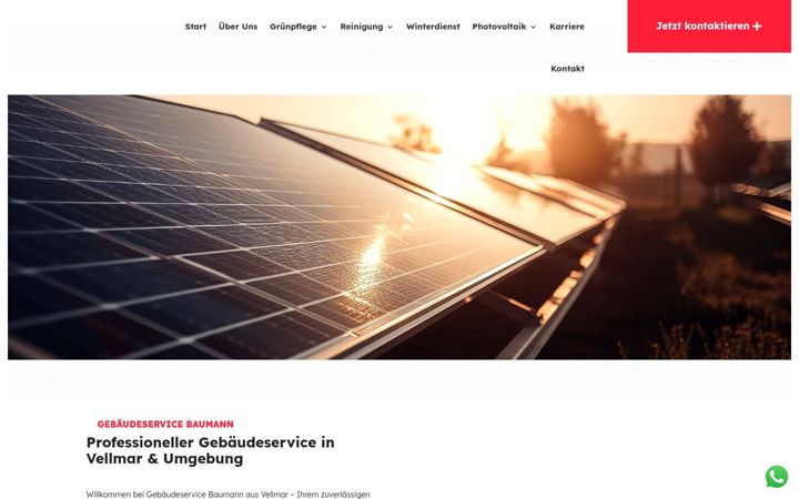 Screenshot van gebaeudeservice-baumann.de