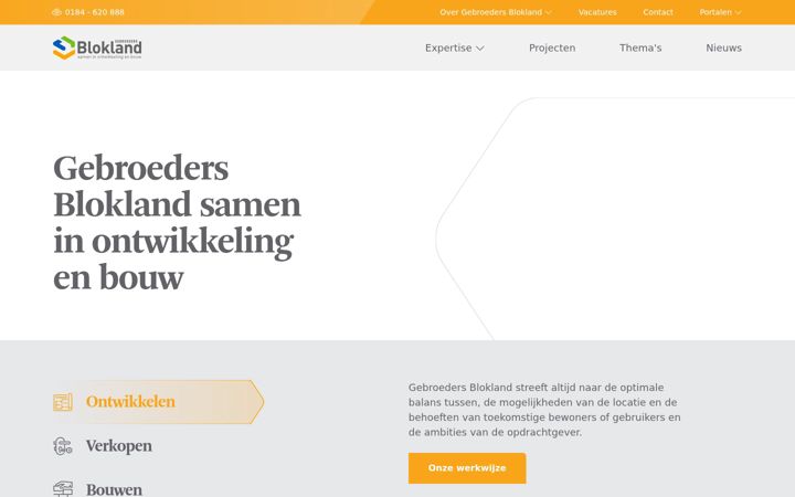 Screenshot of gebroedersblokland.nl