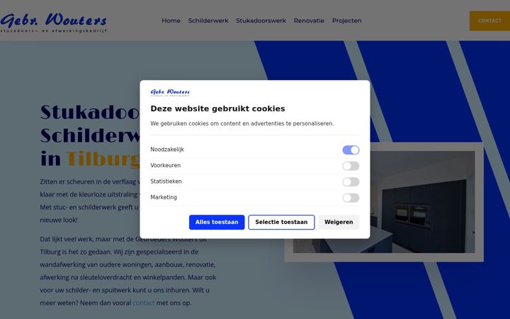Skærmbillede af gebroederswouters.nl