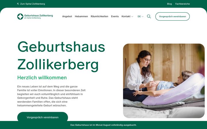 Screenshot von geburtshaus-zollikerberg.ch