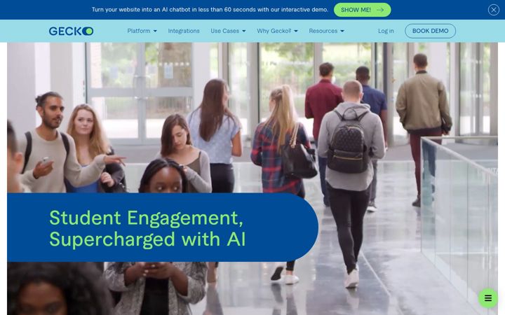 Screenshot of geckoengage.com