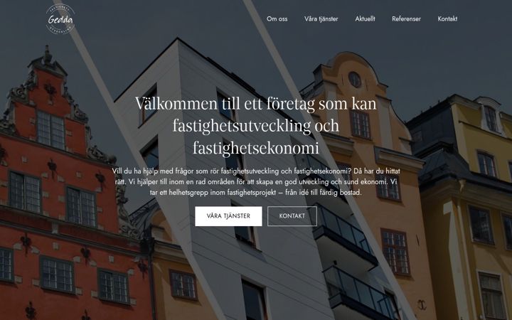 Skjámynd af geddafast.se