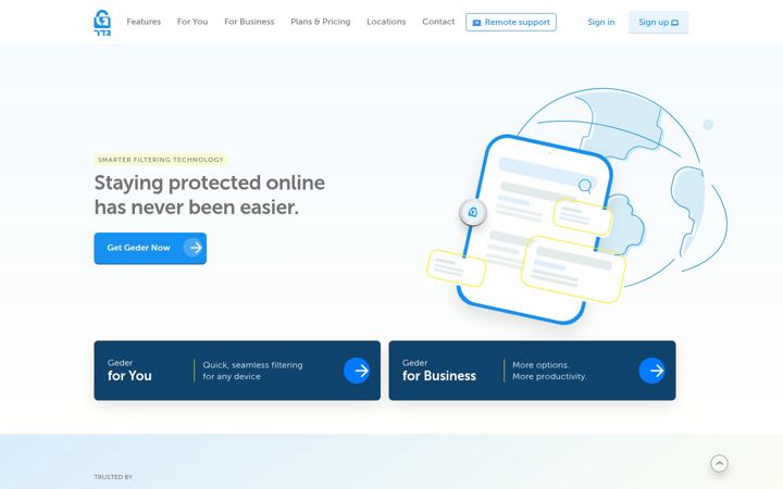 Screenshot of geder.org