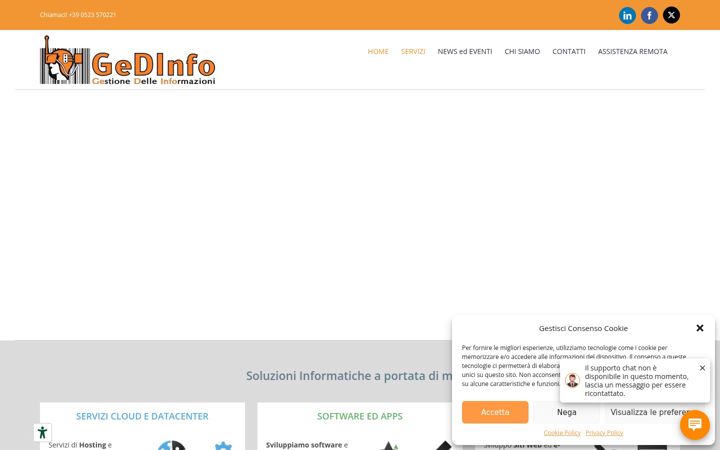 Screenshot of gedinfo.com