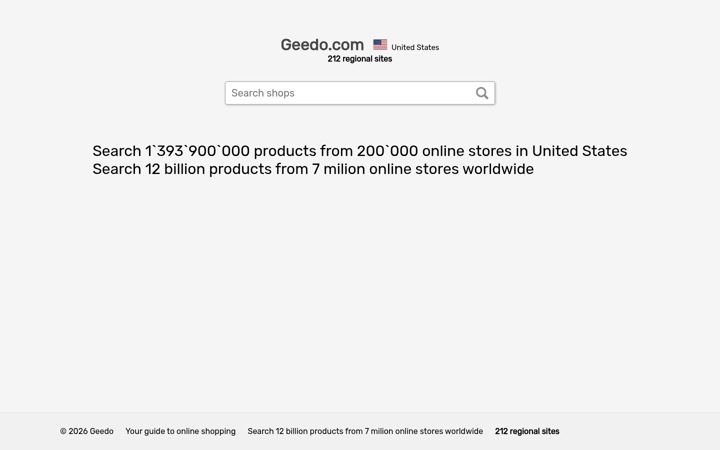 Screenshot of geedo.com