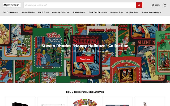Screenshot of geekfuel.com