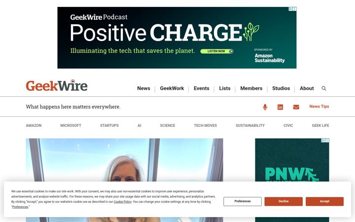 Screenshot von geekwire.com