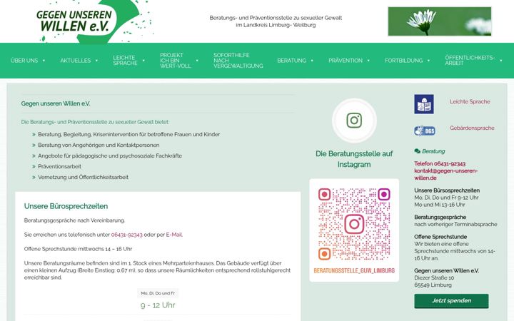 Captura de ecrã de gegen-unseren-willen.de